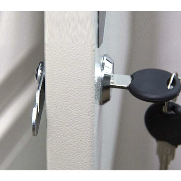 4PCCs Lås Låsande Kam Cylinder 25 mm Postlåda Skåp Lås - Silverlegering Legering Kamlås