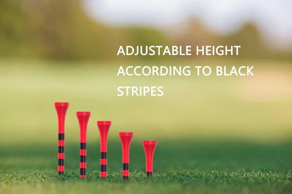 Bambu Golf Tee 83mm Pakkaus 100, Punainen Väri, Golf Stripe Bambu Tee Nail Stripe Golf Style Tee70mm Pallonpidike