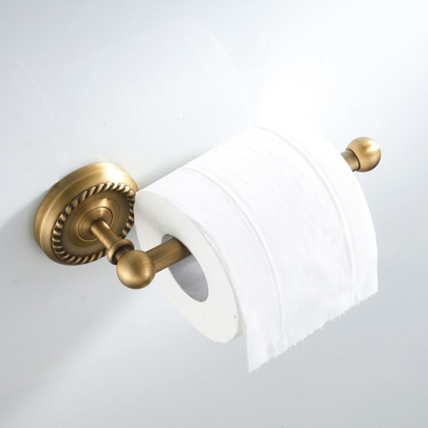 Antikkisen messinkinen WC-paperiteline, 20 cm seinään kiinnitettävä pronssi WC-paperiteline kylpyhuoneen WC-tarvikkeisiin。