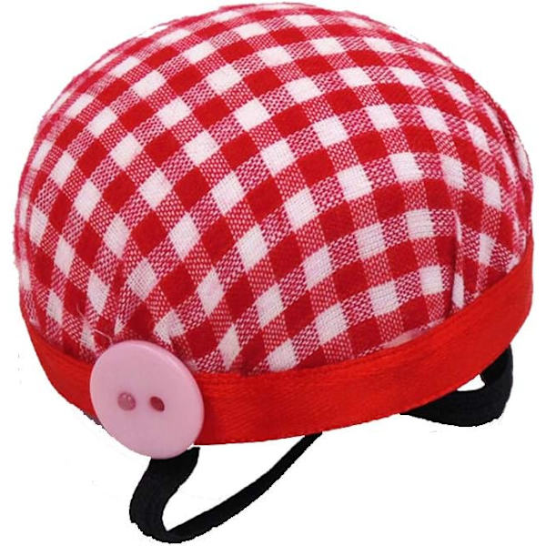 Röd - DIY handledsnål nålkit sykudde pärlplatta kudde DIY verktyg