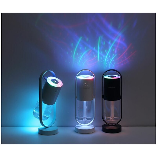 Sjelden perle mini skrivebordsluftfukter stille luftfukter lumidifier lumidifier med negativ ion luftfukter USB, rosa, rosa, rosa