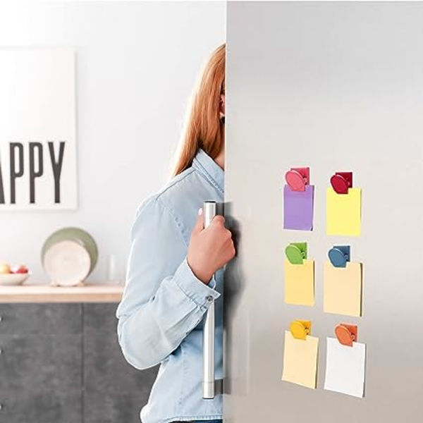 4 magnetiska metallklämmor, 30 mm färgade kylskåpsmagneter för whiteboard, för bildmemo, hem, skola, kontor, klassrumsmaterial
