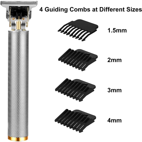 Miesten hiustenleikkuri, parranleikkurin sarja miehille sähköinen, langaton hiustenleikkuri parranajokone parranleikkurin sarja, ladattava, hiljainen kampaamoon ja perheeseen
