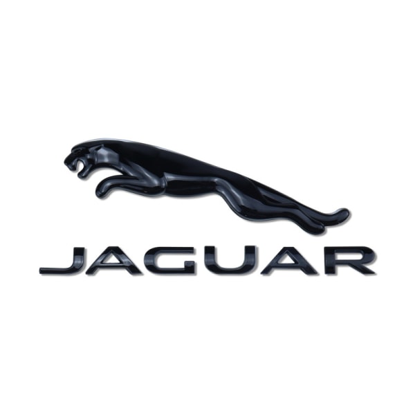 Sopii Jaguar-auton logolle XJXJLXEXFFPACEFTYPE takaluukun logo leopardin englanninkieliset kirjaimet (musta)