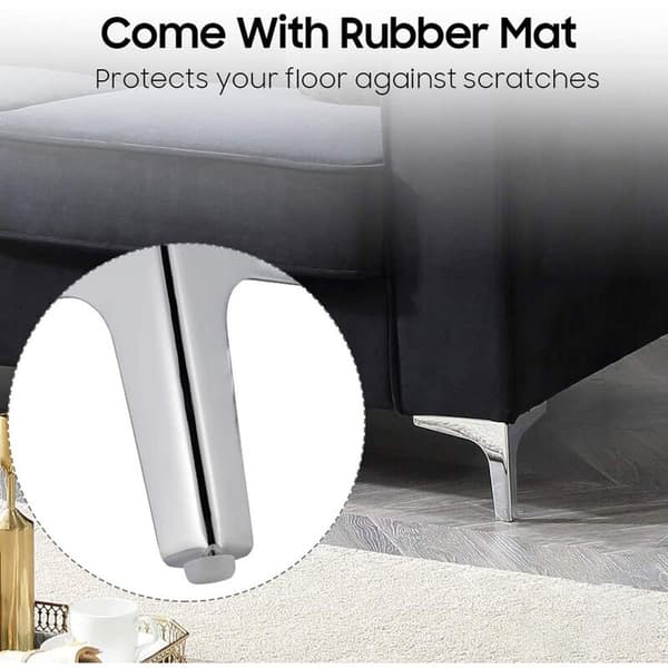 4 stk. Metalmøbel Sofa Ben, Moderne Stil DIY Møbelfødder Udskiftning, Trekant Bordskab Skab Ben Heavy Duty til Kommode Kaffe Tab