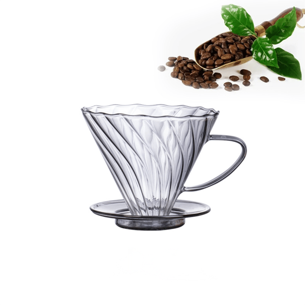 Filterkop håndbrygget kaffefilter (1 stk. transparent)