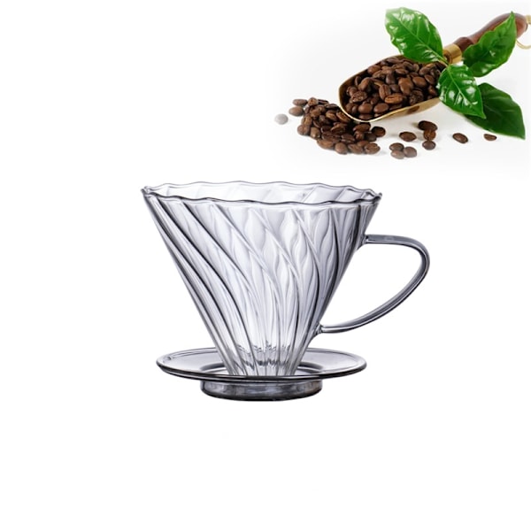 Filterkopp handbryggd kaffefilter (1 st transparent)