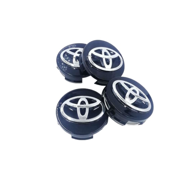Toyota 4 62mm hjulsenternavdeksel for svart logoemblem