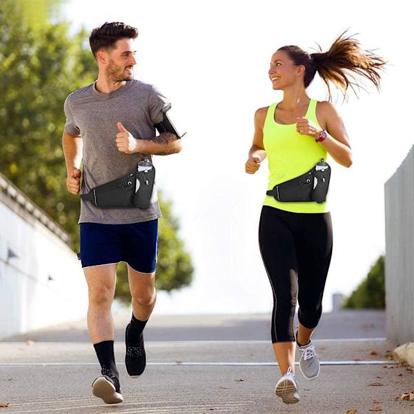 Löparbälte Löparbälte Sport Midjeväska för iPhone XS Max X Samsung S9 S8 Plus Telefoner upp till 6,5\" för Marathon, Träning, Vandring