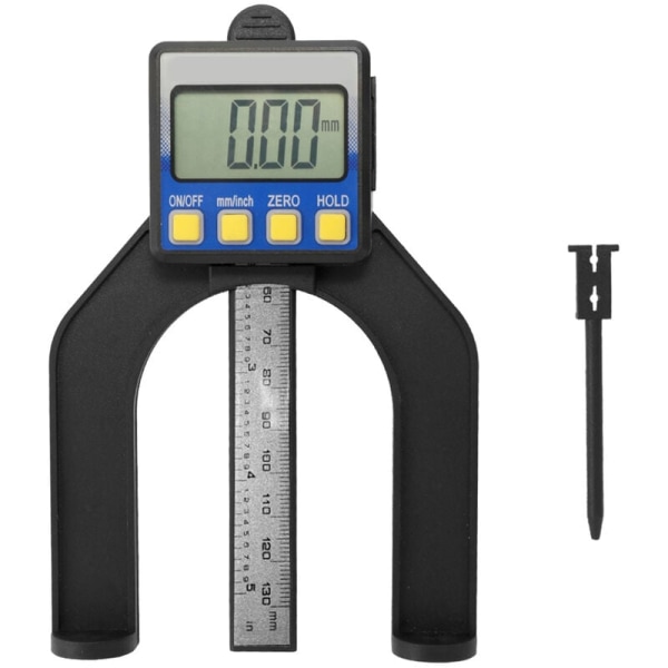 Højpræcisions LCD Digital Display Vernier Caliper Højde- og Dybdemåler Med Måle Gauge Bundområde 0-85Mm Med Magneter