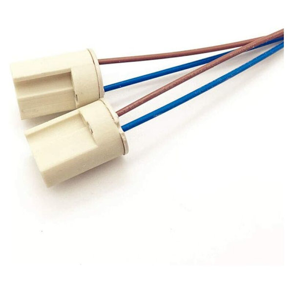 10 stk. G9 keramiske lampeholdere, halogenlamper keramiske stik, G9 lampeholder 250V G9 fatning keramisk lys lampeholder