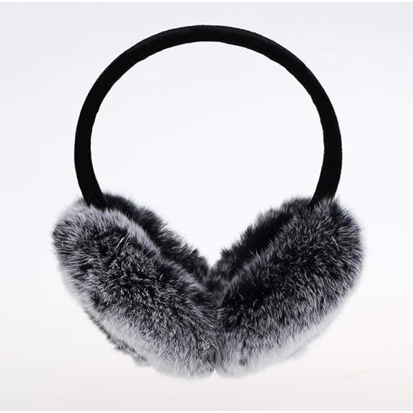 Plush Faux Fur Earmuff for Winter, Soft Warm and Foldable