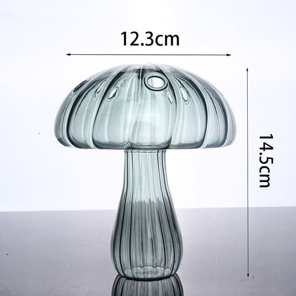 Liten svampformad glasvas, aromaterapiflaska (3 stycken)