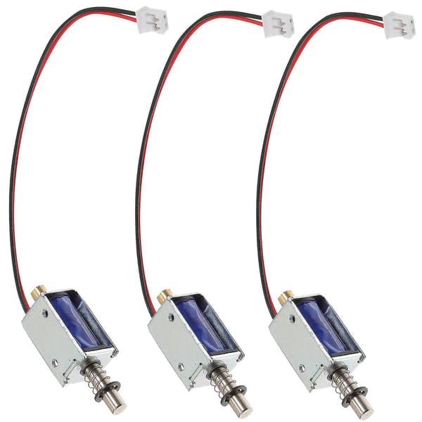 3 stk. Push Solenoid Lineær Solenoid Ramme Solenoid Push Solenoid 12v