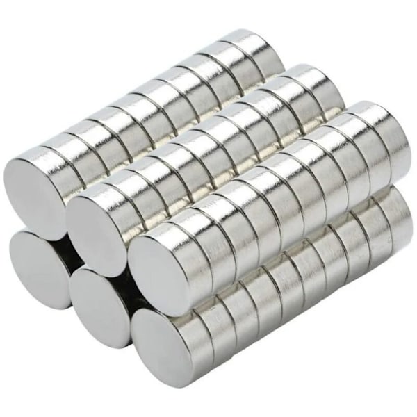 50 solide neodymmagnetdeler n35 8 x 3 mm Super-lignende sirkulære skiver