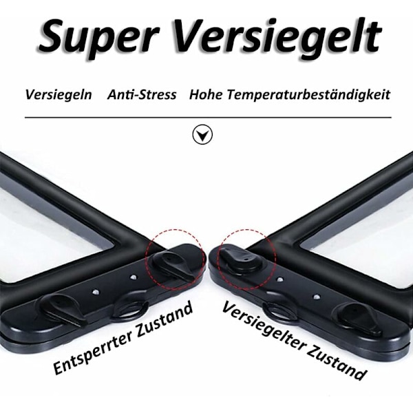 Vattentät mobiltelefonväska, en mobiltelefonficka speciellt utformad för att vara vattentät och dammtät, upp till 6,8 tum, 2 stycken, svart