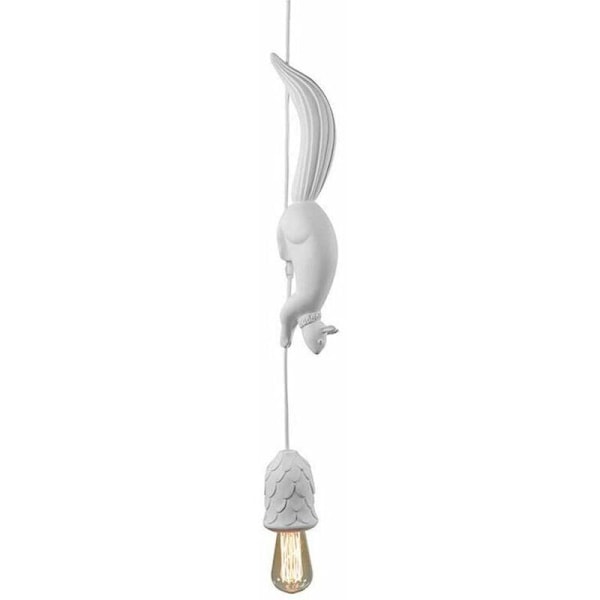 Nordisk Egern Resin Pendel Moderne LED Hængelampe Lys til Soveværelse Børneværelse Børneværelsesindretning