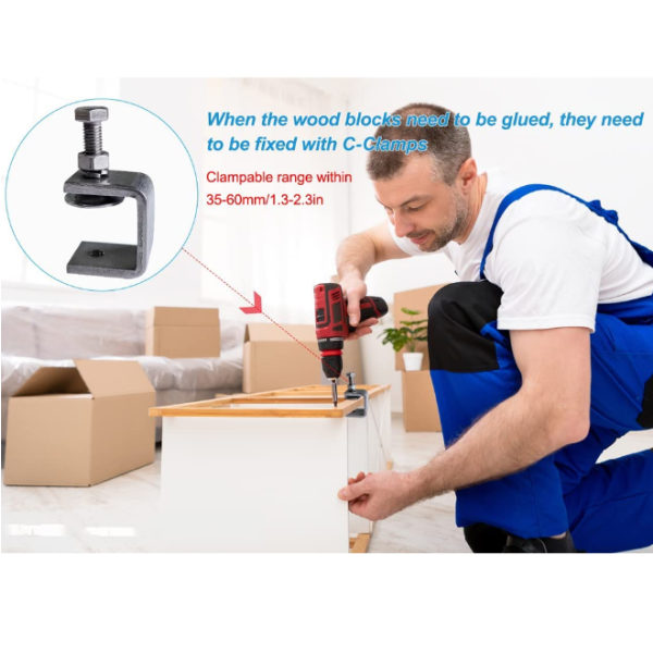 3 stycken 65mm kraftiga 304 rostfria C-klämmor, för klämmor, tänger  spännskruvar, träbearbetningsverktyg, DIY  bilreparation