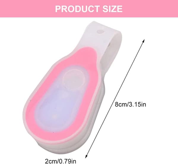 LED-nattlys med klips, håndfri lommelygte, magnetisk Clip-o