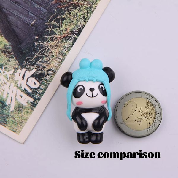 8 stk panda dyremagneter, pandamagneter, dyrekjøleskapmagneter, kreative dyremagneter, pandakjøleskapmagneter, dyremagneter