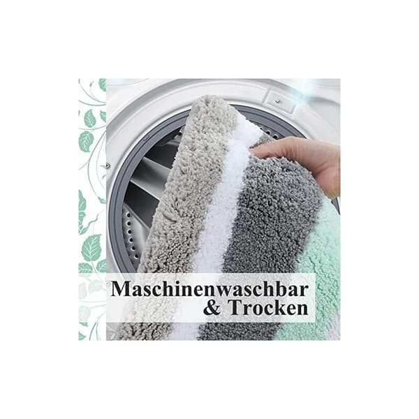 (450 × 650 × 30) Antiderap bademåtte, blød mikrofiber - efterlignet badeværelsestæppe, lang - vaskbar, maskinvaskbare bademåtter, maskinvaskbar