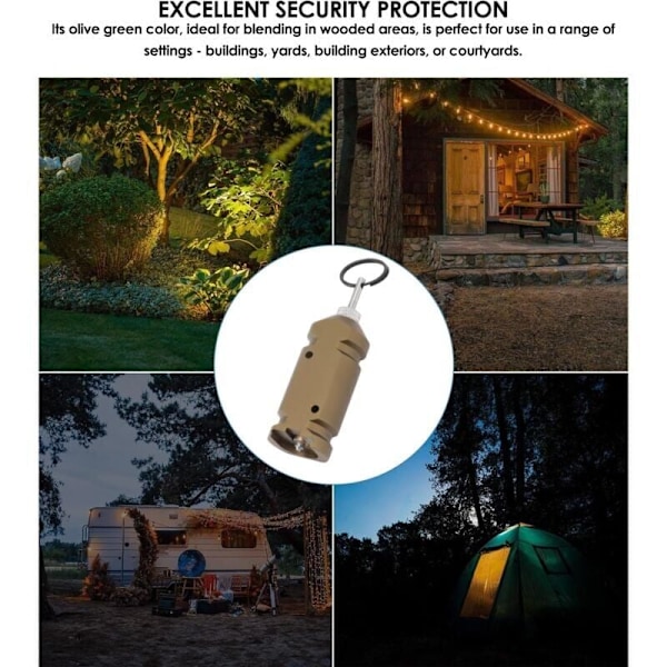 Perimeter Trigger Alarm, 12 Gauge Trip Wire Alarmenhed med 360 Graders Fuld Dækning til Camping og Ejendomssikkerhed