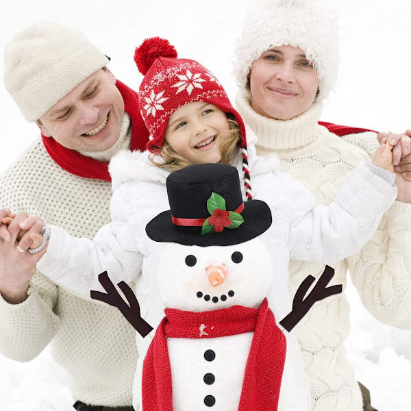 Snögubbe Kit, Snögubbe Dekoration Kit 15 Delar Snögubbe Tillverkning Kit Vinterfest Barn Utomhusleksak Dekoration Jul Semester Dekoration Present