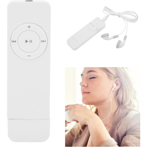 (Valkoinen) MP3-soitin, Opiskelijan USB MP3-soitin Lasten MP3-soitin Walkman Ilman Äänenhäviötä Liitäntämuistikortti Laajennettavissa Jopa 64 Gt Ei Mukana, f