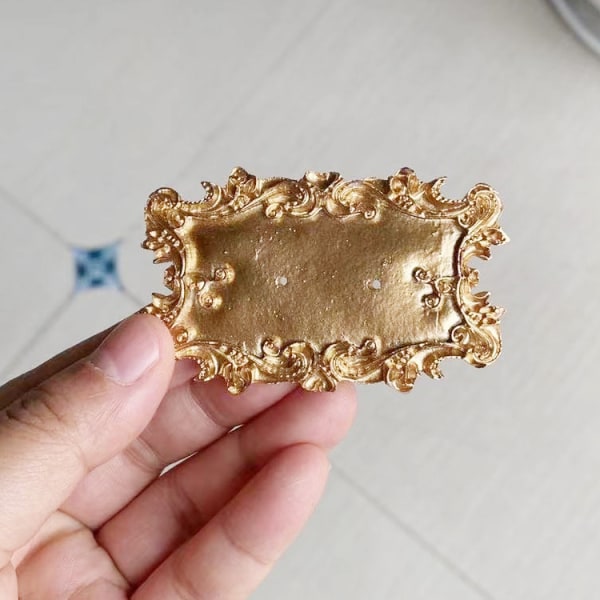 Lille antik smykkebakke Vintage guldsmykkebakke, øreringeholder