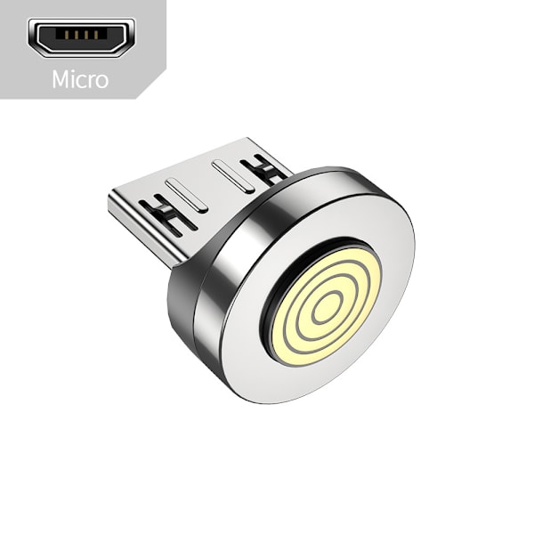 3-pakkaus (3 Micro USB -kärjet) Micro USB -sovittimet - Magneettiset kärjet Magneettinen pää magneettiseen latauskaapeliin - Pölysuoja matkapuhelimelle