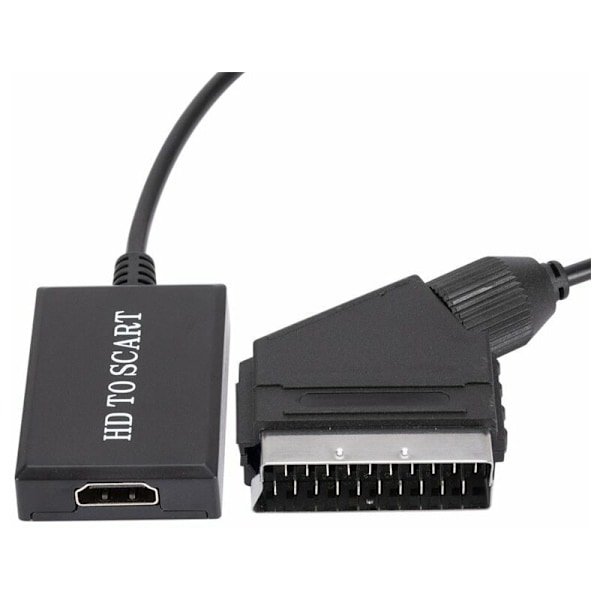 HDMI till SCART-konverterare HD 1080p ljud- och videoadapter för HDMI till SCART Sky Box STB