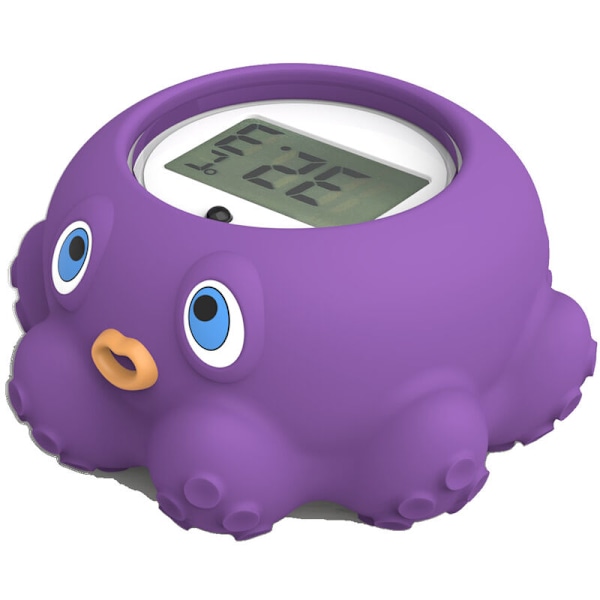 Baderomstermometer for nyfødt, soveroms- og badetermometer, rask og presis måling av vann med lydløs alarm, flytende digitalt badekartermometer