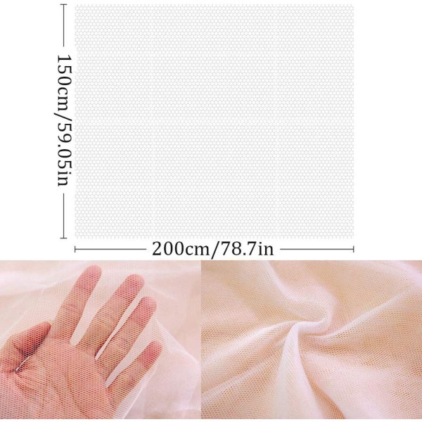 Myggenet til vinduer, 3 stk. myggenet rulle insektmyg, beskyttende net mesh vindue gardin standard skærm til vindue 150 X 200cm hvid