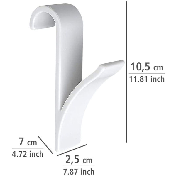 Radiator krok Plastkrok Flere kombinasjoner Radiator krok krok fleksibelt hengt, for alle standard radiatorer, hvit
