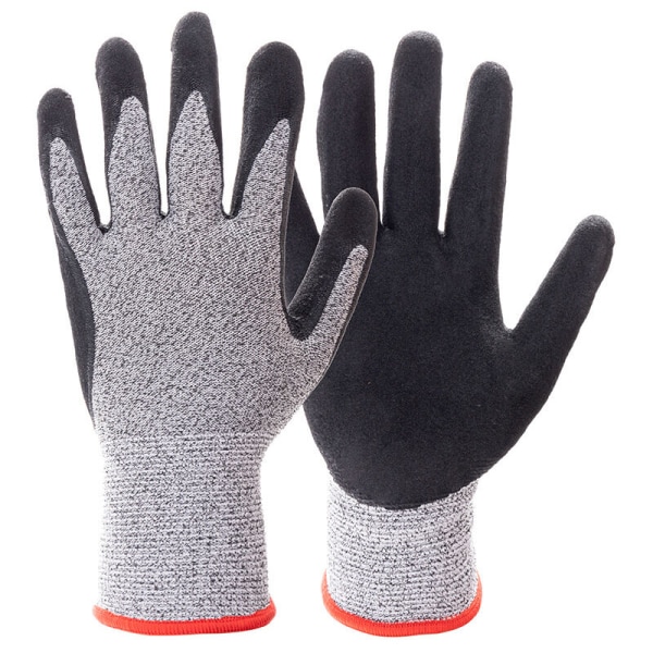 Anti Cut handske, østers handske niveau 5 beskyttelse lavet af rustfrit stål trådnet Velegnet til arbejdshandsker til østers, kødskæring, havearbejde og