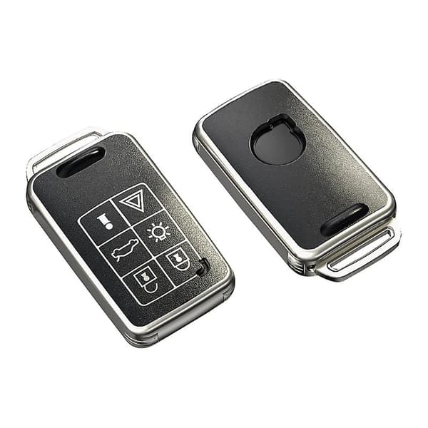 Til V40 V60 Bilnøgleetui Automatisk Tilbehør Tpu Nøgleanhænger Voksen Seks Nøgler sort