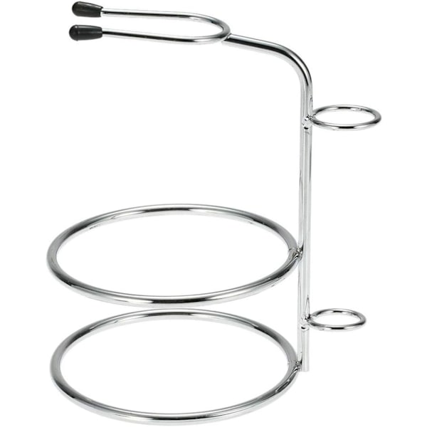 Stilfuld barberkost-holder og skål sæt i legering til holdbar barberkost-holder.