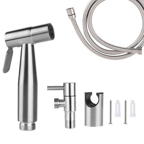 Dusjhode toalett spray bidet spray 150 cm, børstet
