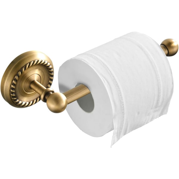 Antikkisen messinkinen WC-paperiteline, 20 cm seinään kiinnitettävä pronssi WC-paperiteline kylpyhuoneen WC-tarvikkeisiin。