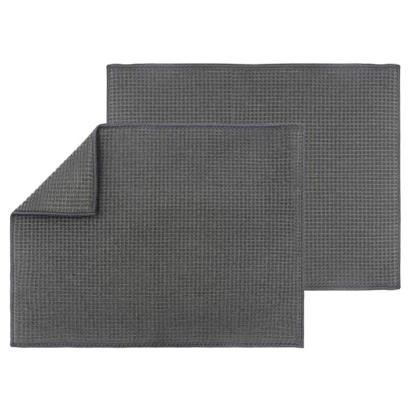 Mikrokuitukuivausmatto, erittäin imukykyinen nopeasti kuivuva monitoiminen astiankuivausmatto keittiön pöytätasolle, 2 kpl (15x20 tuumaa)