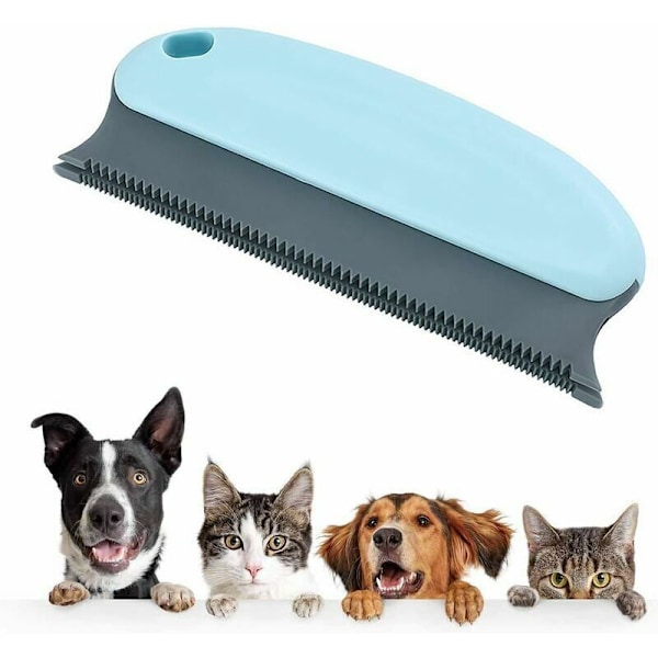Antihårbørster dyr hund hunder, 2 i 1, rengjøringsbørste, antinopp kam, klær/sofa/bil/seng/teppe/klatrestativ 1562cm