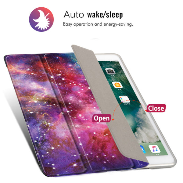 Kotelo yhteensopiva iPad 9. sukupolven 2021 / 8. sukupolven 2020 / 7. sukupolven 2019 10.2\" - [Kynän säilytys] 360° pyörivä suojakotelo
