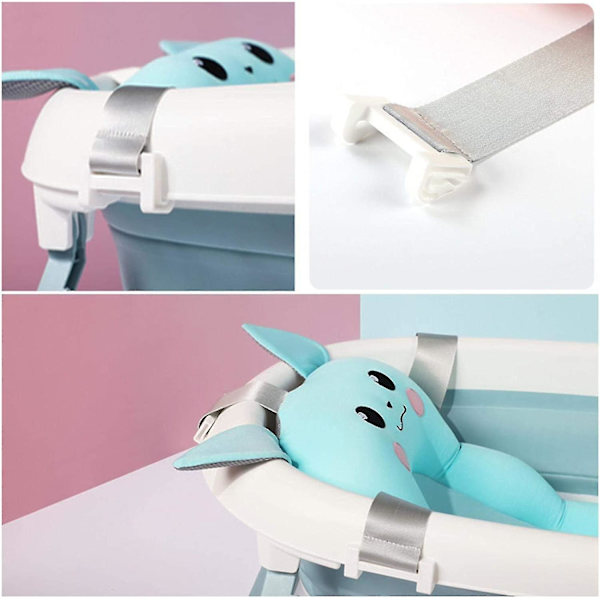 Baby badekar pude, baby brusebad ring måtte, baby badekar pude, skridsikker baby bademåtte, specielt designet til 0-6 måneder baby badekar