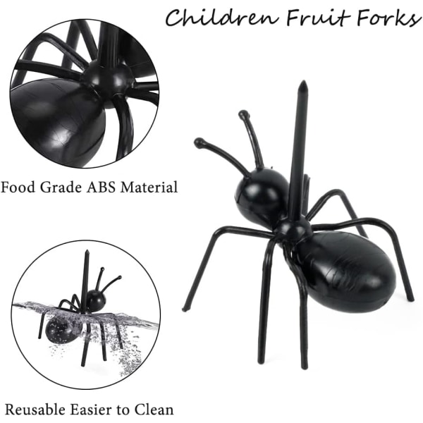 24 Animal Fruit Forks Ant Fruit Picks Dessert Forks Animal Appetizer Forks Garnish Sticks