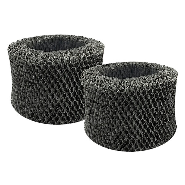2-pak Luftfugterfiltre FY2401 FY2401/10 Kompatible med Philips HU4801, HU4802, HU4803, HU4811, HU4813, Udskiftning Sort