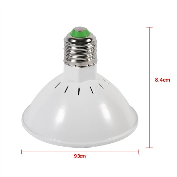 24W LED Växtlampa, E27 Högeffekts Fullspektrum 200LED Panel Hydroponisk Växthus LED Växtkruka Blomma Växtlampa för Inomhusodling