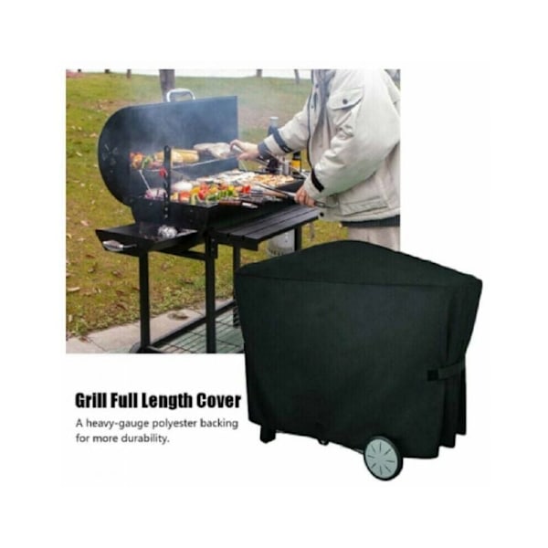 Det vandtætte cover til Weber Q3000 og Q2000 grill med dimensionerne 112,4 x 64,1 x 95,6 cm er ideelt til udendørs brug i haven.