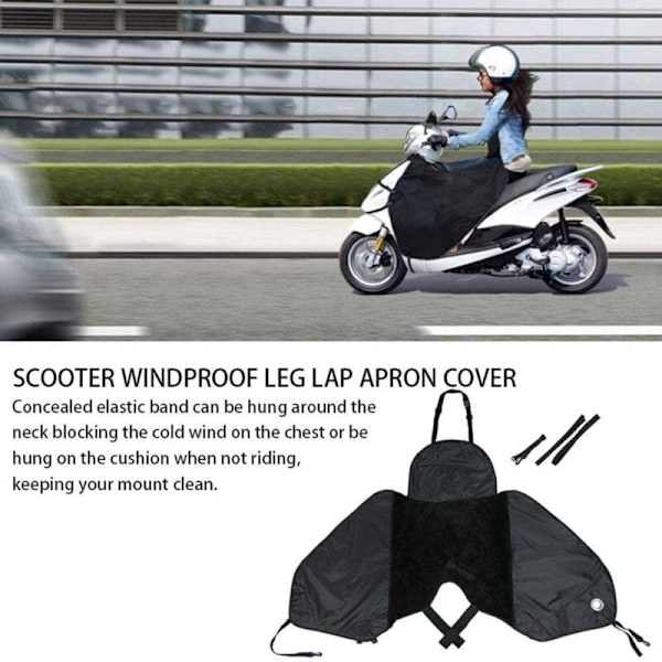 Skootterin jalkapeite, APTER SCOOTER, Universal COLLECTION COLTOR suojaa kylmältä ja sateelta heijastinnauhalla, suojaa jalkoja ja polvia talvella