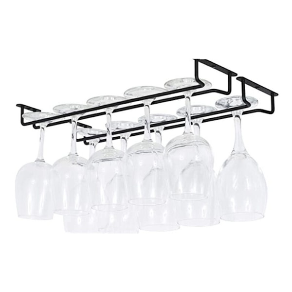 Set med 4 ställ för vinglas under 40 cm skåp - Metallställ för vinglas - Ställ för vinglas - för minibar, köksförvaring