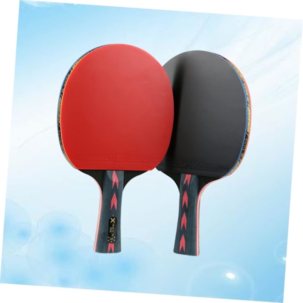 2 stycken kolfiberbordtennisracket med hög elasticitet bordtennisracket bordtennisutrustning